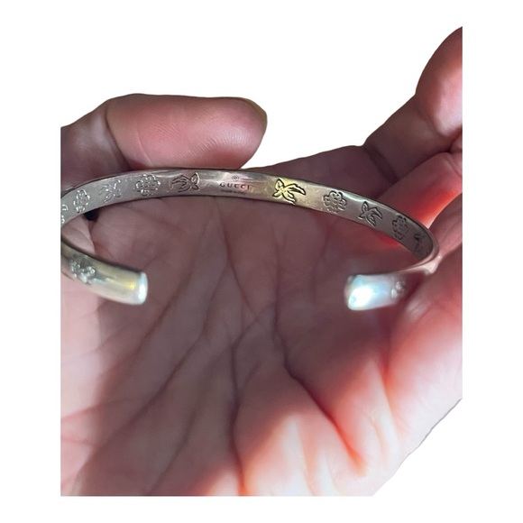 GUC GUCCI Blind for Love Bracelet Argento - Picture 4 of 9